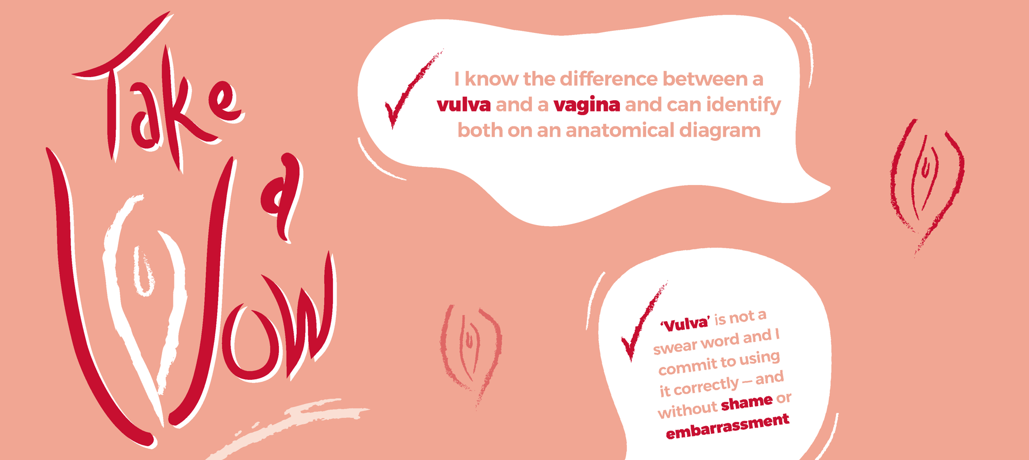 Take a vulva vow graphic