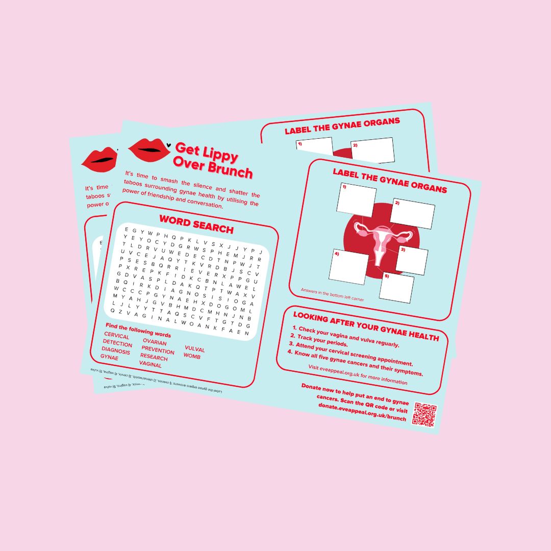 An image showing two examples of the placemats which feature a wordsearch, label activity and top tips