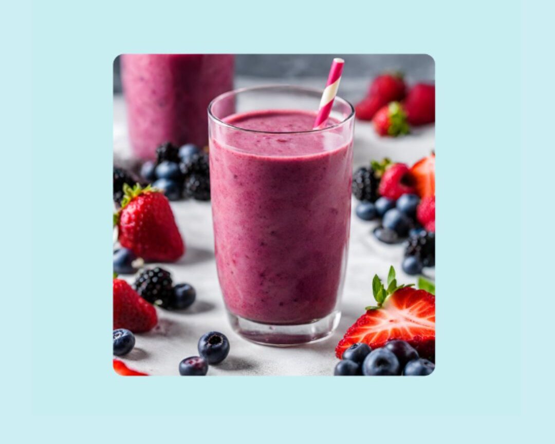 Image of a mixed Berry Smoothie